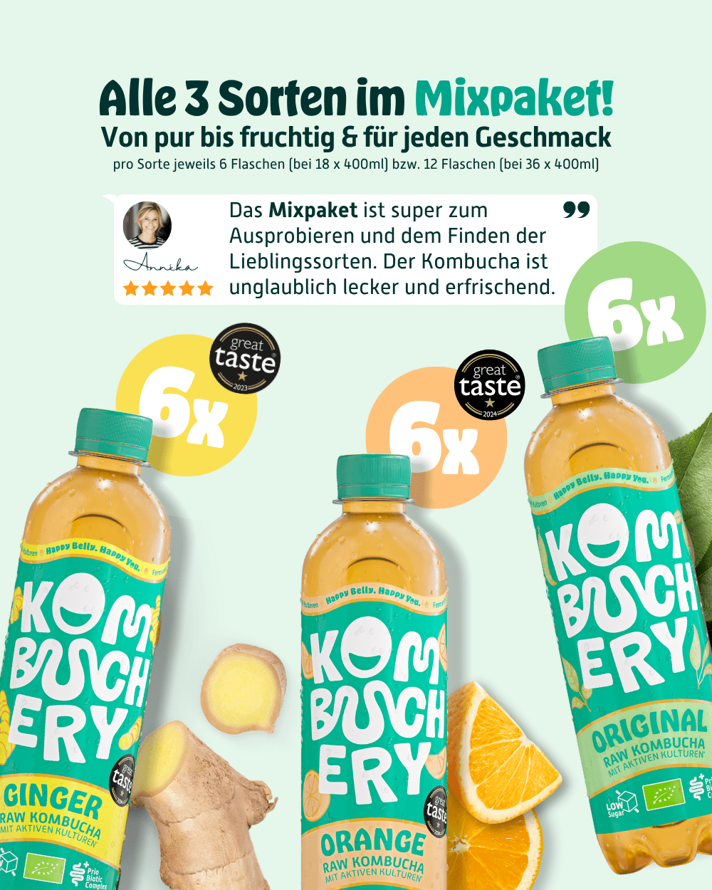 Mix Raw Kombucha & Signature Wave Straws